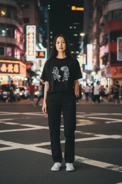 INAWLY Vintage Tiger Print T-Shirt,Women's Loose Fit Short Sleeve